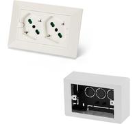 42100S Kit Multipresa Universale Da Incasso OPERA/PLA Doppia Presa Bipasso Schuk