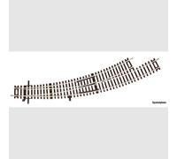 Roco H0 42472 Deviatoio IN Curva SX R3/R4 Con Azionamento Manuale Senza Zavorra