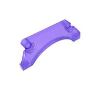 42531 - Parafango curvo per auto, 3x9x2, 10 pezzi,compatibile con Lego, colore: viola trans 126
