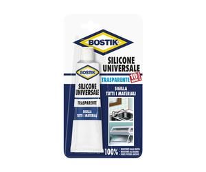 42637 Q.TA' 12 BOSTIK SILICONE UNIVERSALE 60 ML TRASPAR BLISTER