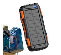 42800mAh Portable Charger With Solar Panel | Portable Solar Charger,Compact Power Bank,Lightweight Design Black Color Ideal For Outdoor Travel Camping