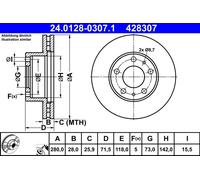 428307 Disco freno Ate