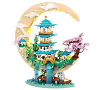 4288 Pezzi Mini Set Mattoncini da Costruzione Palazzo della Luna Cinesi
