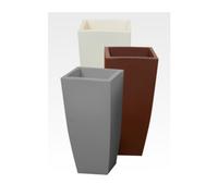 42902 Q.TA' 1 VASO STILO SQUARE 40X40XH90 CM GHIACCIO