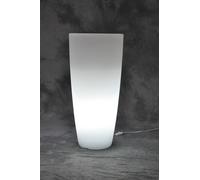 VASO HOME LIGHT TONDO BIANCO GHIACCIO 40X90H ARREDO INTERNO ESTERNO GIARDINO