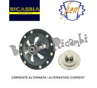4297 - CLACSON BACHEL NERO A 6 VOLT VESPA 125 VM1T VM2T VN1T VN2T