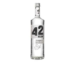 42BELOW Vodka Premium, 40% Vol, 100cL / 1L, a Quadrupla Distillazione, Realizzata in Nuova Zelanda con Acqua di Origine Vulcanica
