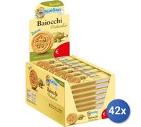 42x Bundle Mulino Bianco Biscotti Baiocchi Gr 28 Pistacchi