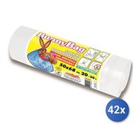 42x Bundle Sacchi Pattumiera Neutri50X68 H-D Borsa 20P