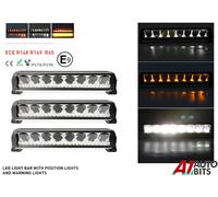 43.2cm Barra Luce LED Bianco & Ambra Tetto Allarme Recupero Strobo Lampeggiante