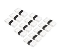 43.3" Nastro Impugnatura Racchetta Tennis con Buco 12pz PU Bianco
