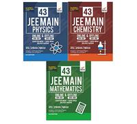 43 JEE Main ONLINE & OFFLINE Physics, Chemistry & Mathematics Topic-wise Solved Papers 6th Edition