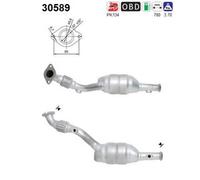 43 KW 58 CV CATALIZZATORE PER Renault Clio II SB0/1/2 1.2
