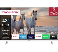 43 Pollici UHD Bianco TV Smart Android TV (WLAN, HDR, Triplo sintonizzatore DVB-