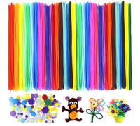 430 Pezzi Scovolini Ciniglia Steli Colorati,Scovolini per Lavoretti Strisce Pulisci Tubi Pipe Cleaner, Steli di Scovolini Giocattoli Educativi e Decorazioni fai da Te Artigianato per Adulti e Bambini
