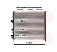 43002215 VAN WEZEL Radiatore, Raffreddamento motore per RENAULT