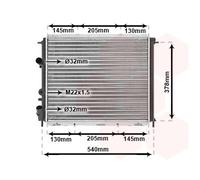 VAN WEZEL 43002258 Radiatore motore