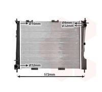 43002372 VAN WEZEL Radiatore, Raffreddamento motore per RENAULT