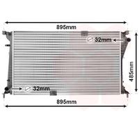 VAN WEZEL 43002490 Radiatore motore