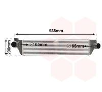 43004498 VAN WEZEL Intercooler per RENAULT