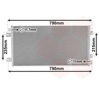 43005342 VAN WEZEL Condensatore, Climatizzatore per NISSAN,OPEL,RENAULT