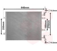 43005459 VAN WEZEL Condensatore, Climatizzatore per NISSAN,RENAULT