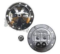 4302 - CLACSON BACHEL CROMATO A 6 VOLT VESPA 125 VL2T VL3T VB1T CON BATTERIA