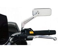 4309 - specchietto retrovisore sinistro m8 modello mt alluminio COLORE ARGENTO