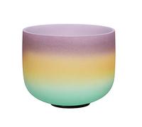 432 Hz Perfect Pitch B note chakra della corona Rainbow Colored satinato in quarzo, 20 cm