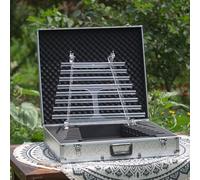 432 Hz Sound Therapy Crystal Singing Harp con staffa e custodia per il trasporto, include 8 note e scatola in lega di allumina