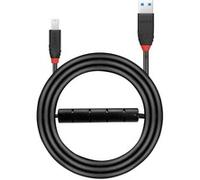 Lindy Cavo USB 3.0 Attivo Slim 43227 - 10 m - USB A a USB B - 5 Gbit/s - Nero
