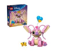 LEGO | Disney Angel - Lilo & Stitch Giocattolo da Costruire - Personaggio in Mattoncini con 3 Palloncini a Cuore e Farfalla - Regalo per Bambine, Bambini da 9 Anni e Adulti Fan della Serie TV - 43257