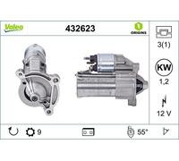 Motorino D'avviamento Valeo 432623 Valeo Origins New Oe Technology per Citroën