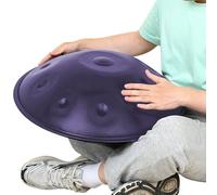 432HZ Handpan Drum | Strumento A Percussione da 56cm | 10Note 12Note Tamburo in Acciaio | Handpan per Meditazione, Yoga, Terapia Sonora | Strumento Musicale Professionale(Purple,440HZ/12Note)