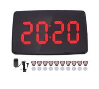 433.92 MHz Système d'appel sans fil, 10 boutons d'appel et 1 récepteur d'affichage avec un système de soins infirmiers Switch Switch Switch tactile pour Restaurant Cafe Food Court