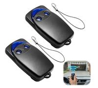 433,92 MHz Telecommande Portail pour Nice FlO2r-s, 2 Pièces Bip Portail à 2 Canaux Télécommandes Porte de Garage pour Automatisé Compatible Avec Récepteurs FLOXR FLOXIR FLOX2R OXI OX2, Lotto di 2