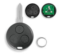 433MHZ per Mercedes Benz Smart Fortwo Passion Roadster City Car Key 3 pulsanti telecomando auto portachiavi con portachiavi