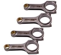 4340 H-beam Connecting Rods Bielle for Honda Prelude 1992-2001 ARP Bolts 143mm