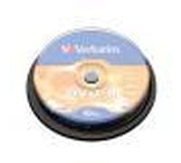 Verbatim 10 DVD-R Matt Silver 4.7GB 16x in campana Spindle - 43523