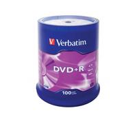 43551 23942435518 Verbatim DVD+R Matt Silver 4,7 GB 100 pz
