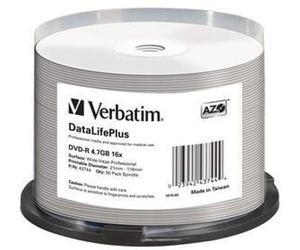 43744 Verbatim DataLifePlus 4,7 GB DVD-R 50 pz