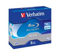 43748 KIT 5BD-R DL 6X 50GB PK JC NEW
