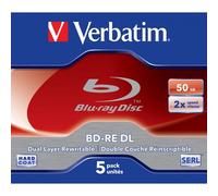 DVD Blu Ray Verbatim - BD-RE DL - 2x - 50 GB - Riscrivibile - Jewel Case - 43760