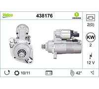 438176 VALEO Motorino d'avviamento per AUDI,SEAT,SKODA,VW