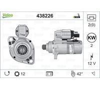 438226 VALEO Motorino d'avviamento per AUDI,SEAT,SKODA,VW