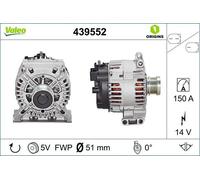 439552 VALEO ALTERNATORE MERCEDES CLASSE A W169