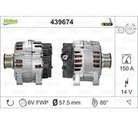 439674 VALEO Alternatore per CITROËN,FIAT,LANCIA,PEUGEOT