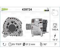 439724 VALEO Alternatore per AUDI,SEAT,SKODA,VW