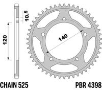 4398 41 C45 | CORONE SUZ GSXR 600/750 Z41 C45 C.525 | PBR