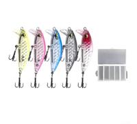 43mm 5g Affondante Minnow Jerkbait Con Realistico Pesce Scala Design E Doppia Azione Nuoto Per Trota E Ajing Gioco Pesca Hard Twitchbait(a)